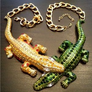 Vintage Alligator Necklace